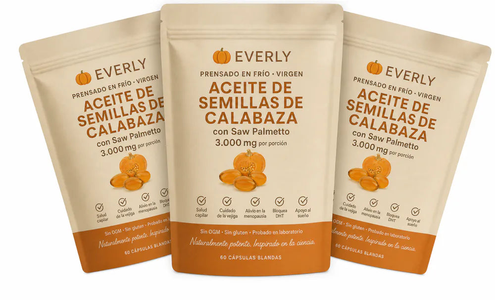Everly® Aceite de Semilla de Zapallo · pack de 3